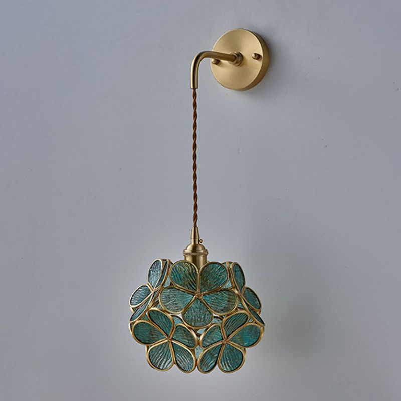 Nordic Style Copper Wall Light Colorful Ball Shape Wall Lamp for Living Room