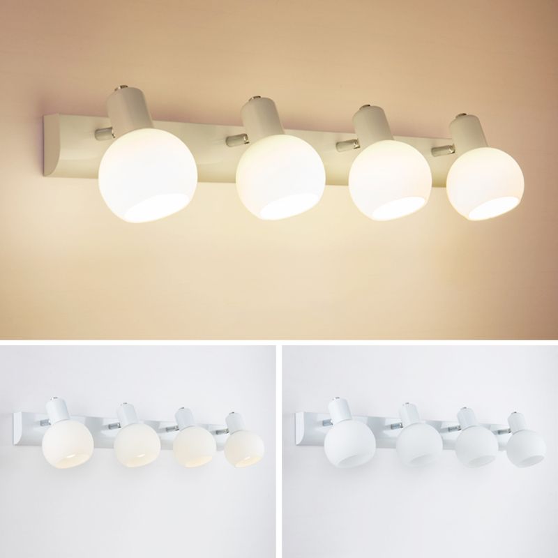 Luminaire d'éclairage en forme de balle Simplicité style luminaire mural métallique