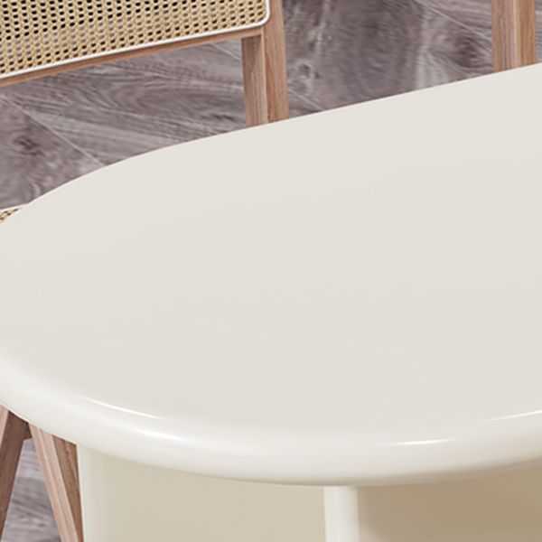 Mesa de comedor ovalado de madera maciza mesa de madera para comedor para comedor