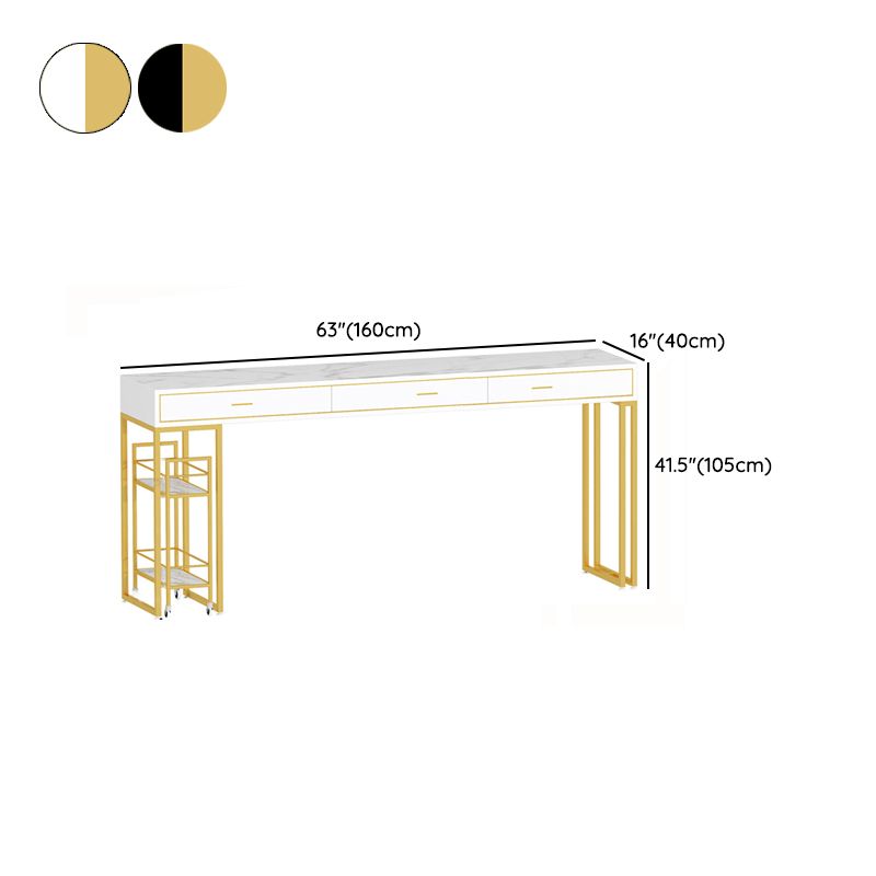 Rectangular Bar Stool and Table Set 1/3 Pieces Pub Table Set for Dining Room