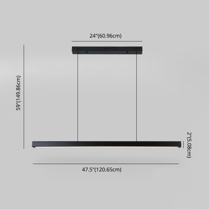 Luci a sospensione moderna contemporanea per l'illuminazione dell'isola lineare dell'isola della cucina