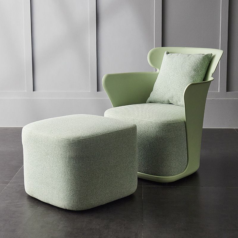 Arms Included Chair 27.5" L x 23.6" W x 29.9" H Linen Chair for Living Room