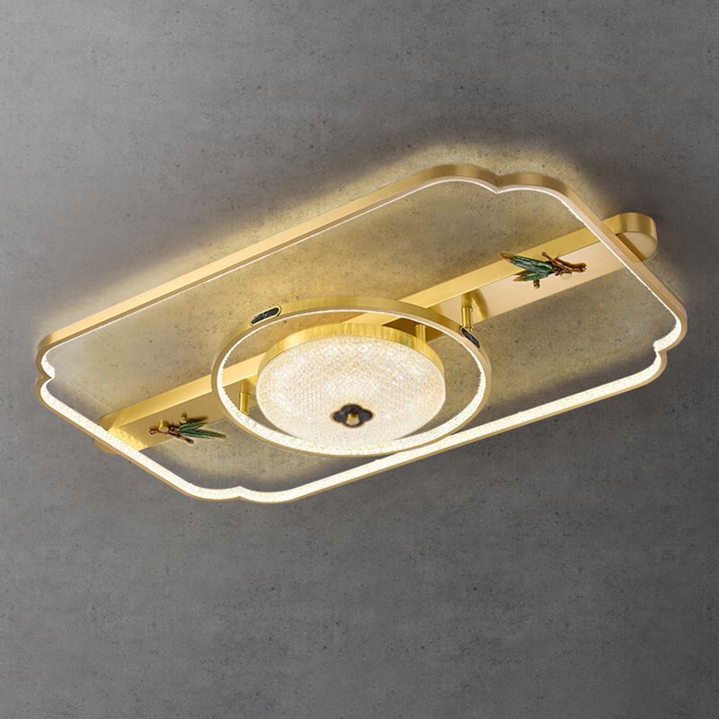 Contemporary Ceiling Lamp Creative LED Flush Mount Light Fixture with Acrylic Shade