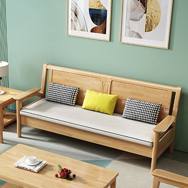 Solid Wood Sectional Sofas Solid Wood Natural Color Sectional Couch