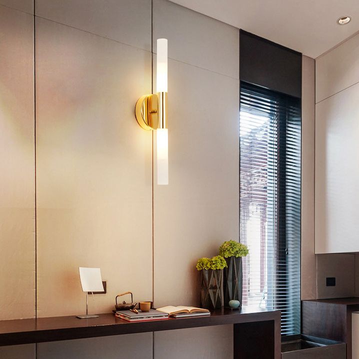 Acrilico a forma lineare a parete a sospensione Minimalismo moderno Minimalismo 1 Camera da letto Fun a monte