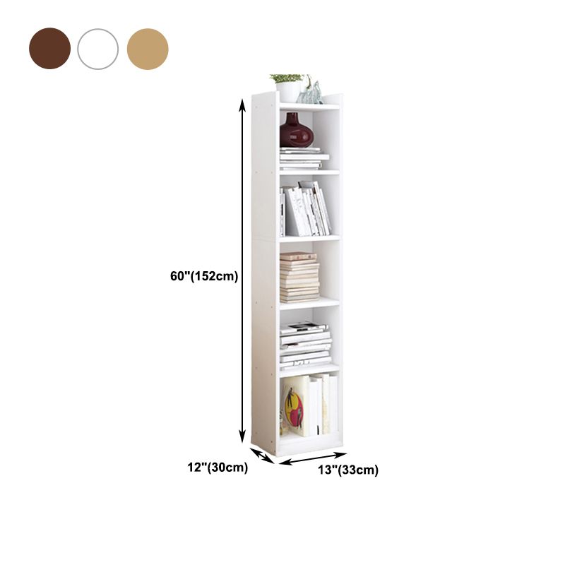 Closed Wooden Bookshelf Modern Minimalist Home Corner Bookcase