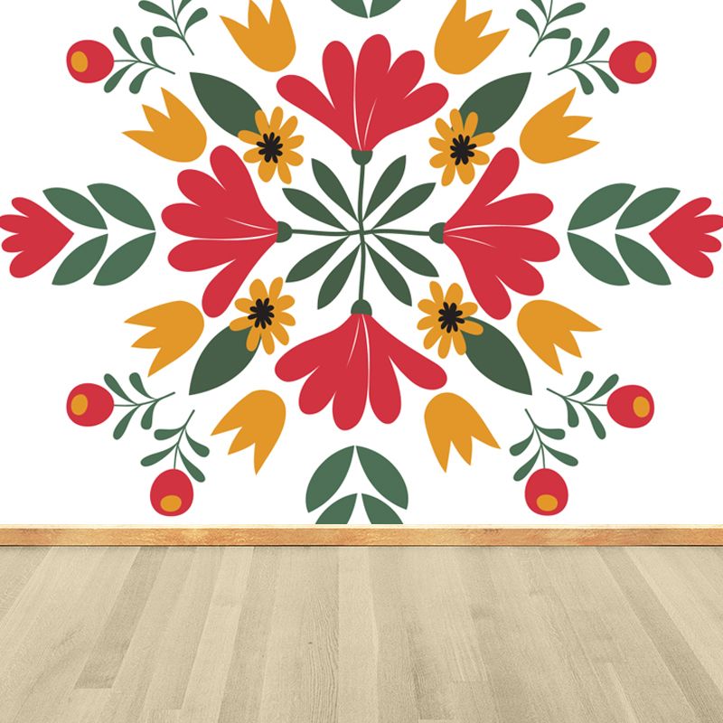 Modern Abstract Mural Wallpaper for Guest Room Customised Wall Decor in Pastel Color