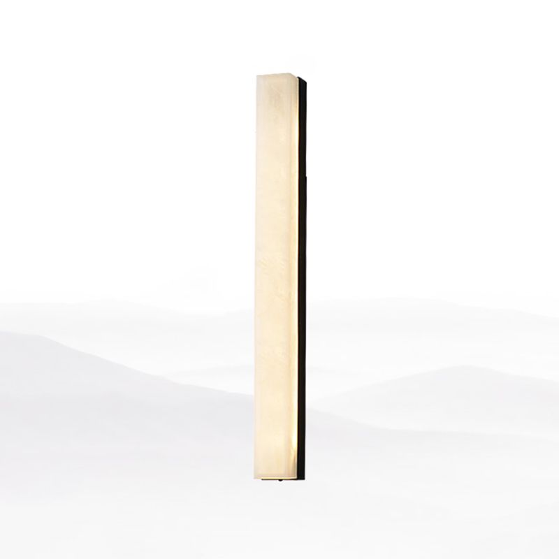 Marble Contemporary Wall Sconce 1-Light Linear Wall Mounted Lighting for Living Room