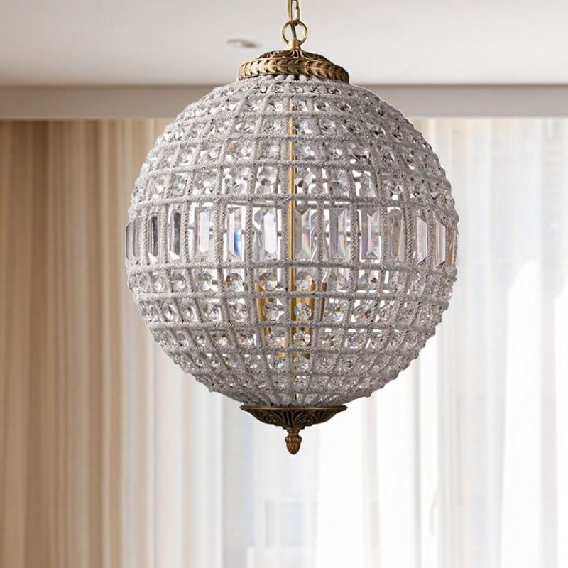 Éclairage de lustre en forme de globe en laiton Fixage d'éclairage contemporain 1/3 LUMILES PRENDANT PRENDANT