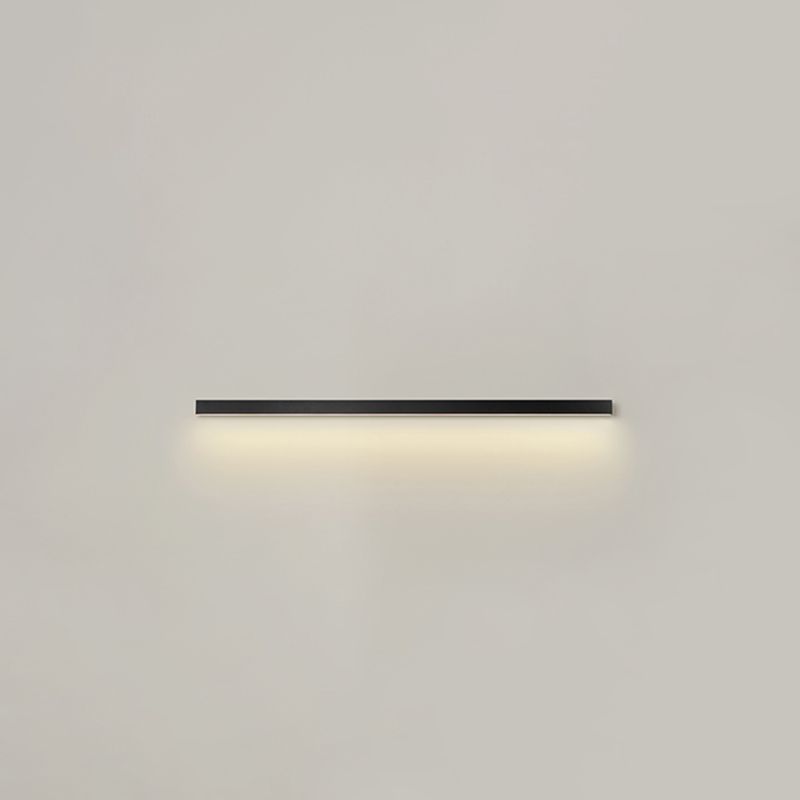 Luz de pared de metal de forma lineal Estilo moderno de 1 luces Luz de pared de 1 luces