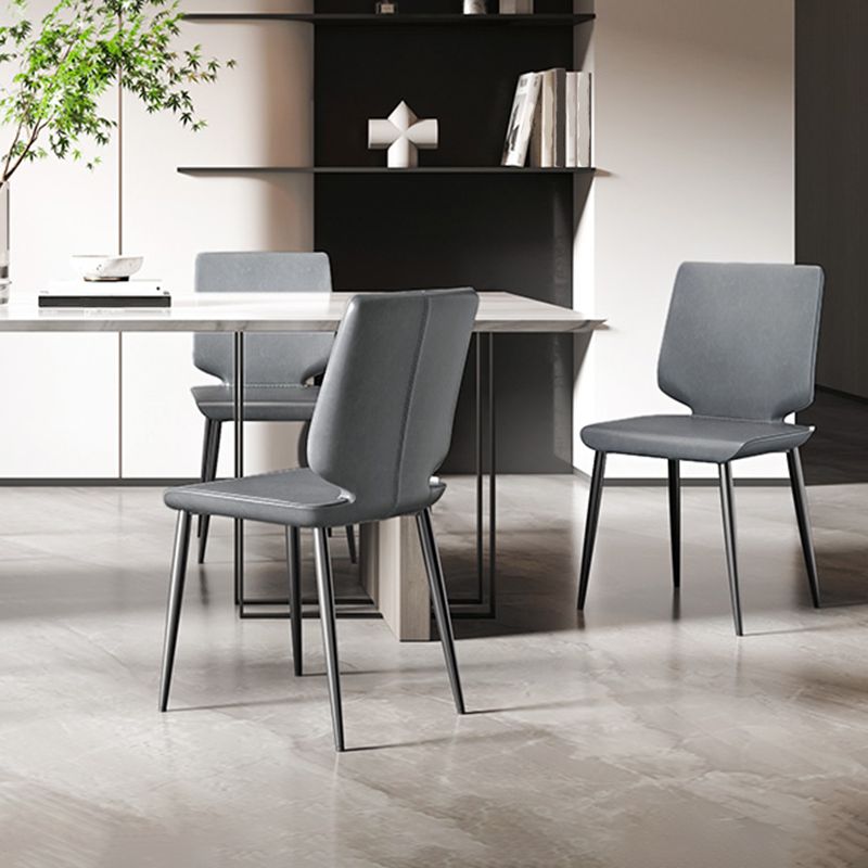 Metal de la cocina del estilo moderno que cena la silla que cena la silla lateral sin brazos