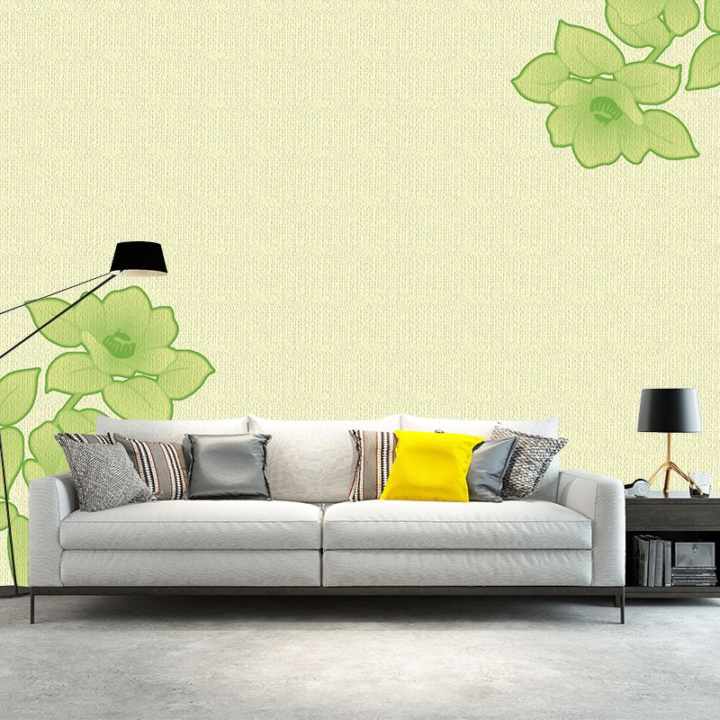 Illustration Environment Friendly Mural Wallpaper Plant Decoration Living Room Wall Mural