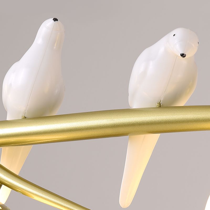 Contemporáneo de lámparas de la isla Sphere Glass 4 luces de la isla