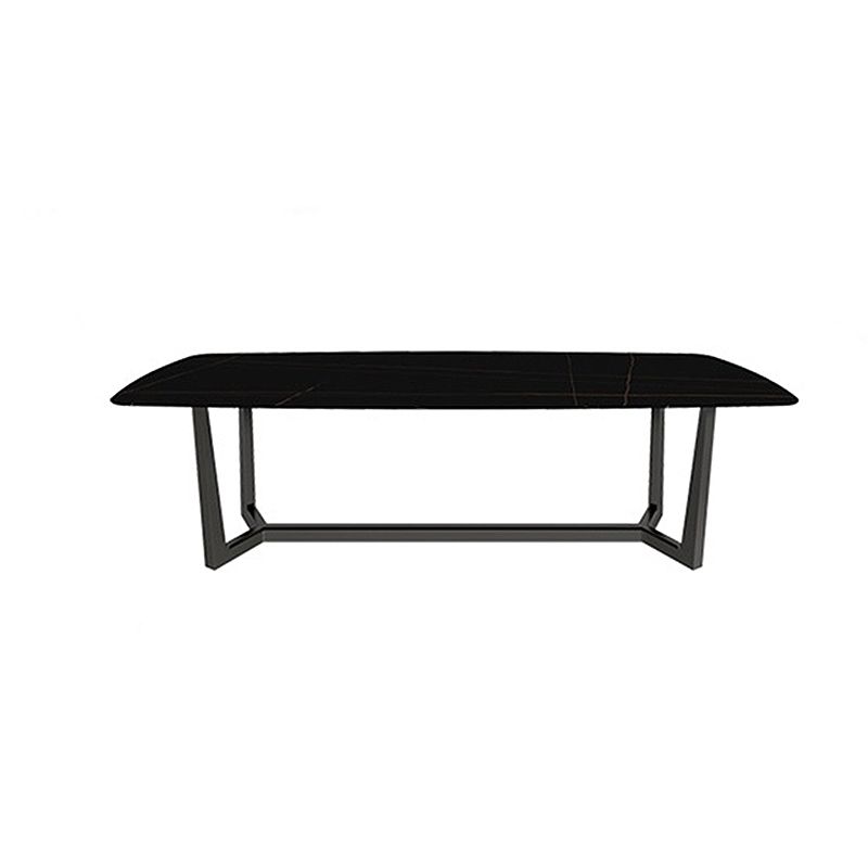 Trestle 1 Single Coffee Table Modern Rectangular Metal Cocktail Table