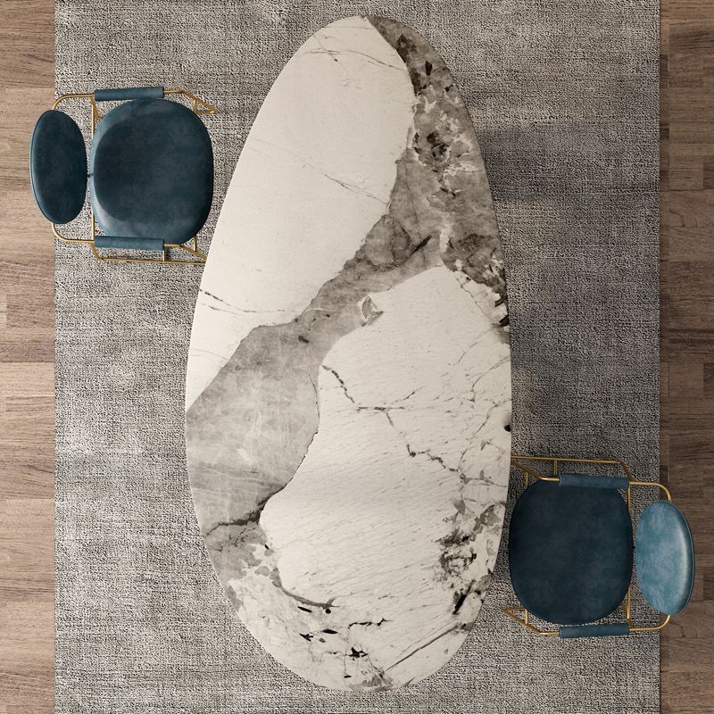 Glam Style Sintered Stone Dining Set 1/3/4/5/6 Pieces Dining Set for Dining Areas