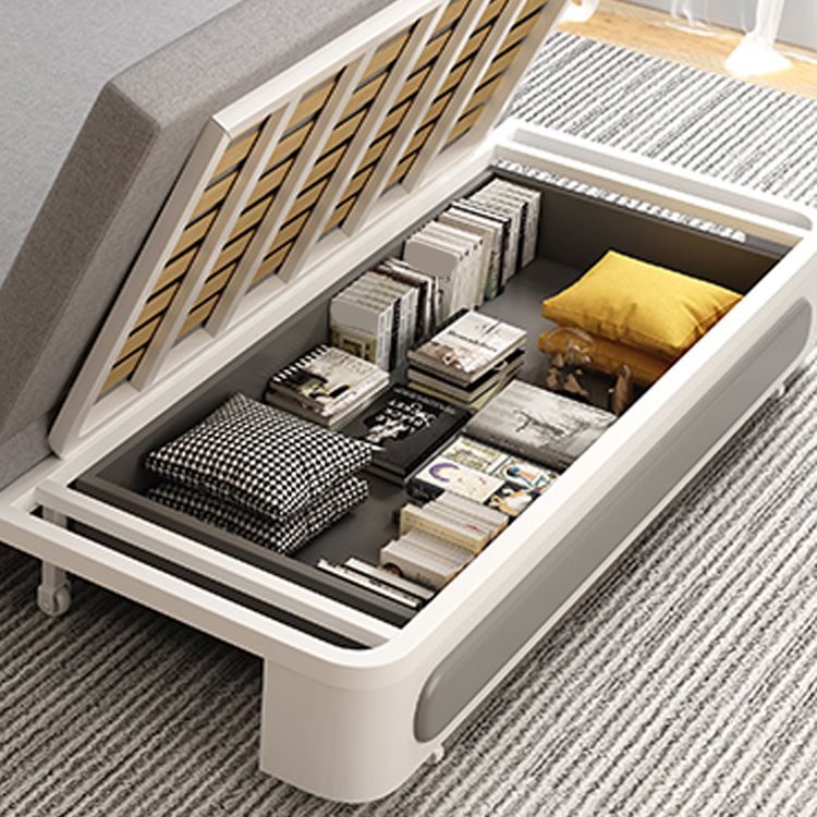 Cushion Back Loveseat Foldable Pillow Included Sleeper Sofa with Storage