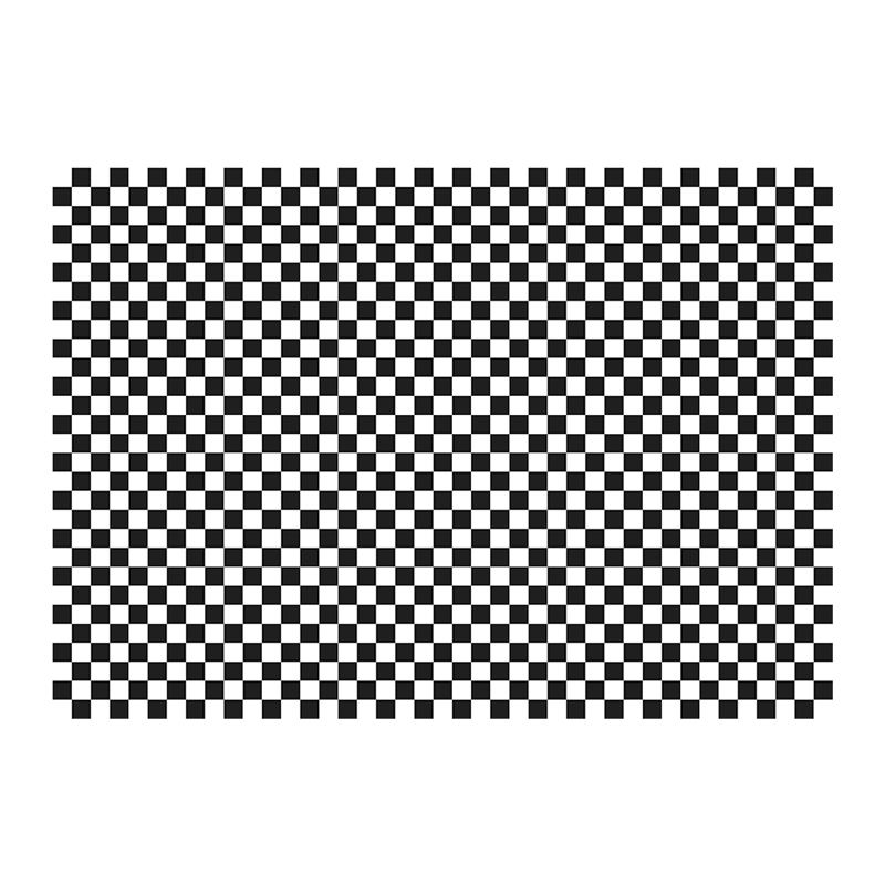 Modern Living Room Area Rug Black Plaid Print Area Carpet Polyester Stain Resistant Rug