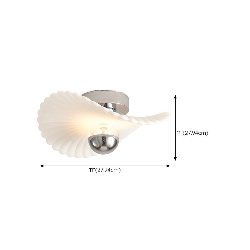 Modern Aluminum Flush Mount Lamp Acrylic Shade Led Flush Mount for Bedroom