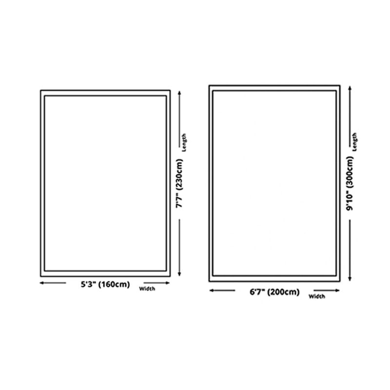 Relaxing Checkered Print Carpet Polyester Area Rug Stain Resistant Indoor Carpet for Living Room