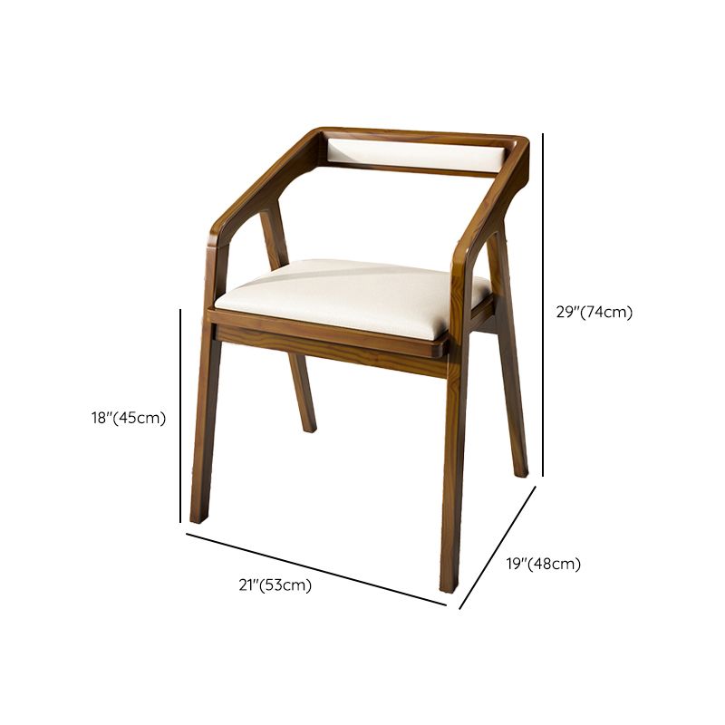 Contemporary Style Chair Wood Dining Accent Chair for Kitchen