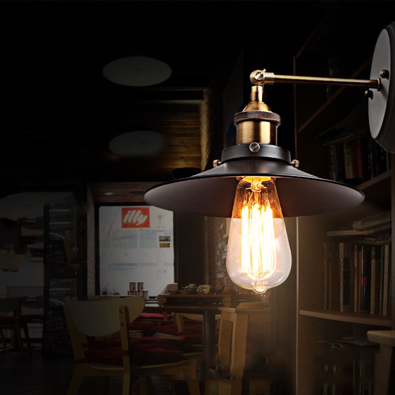 Industriekegel Wandleuchte Metallische Wandleuchten für Wohnzimmer