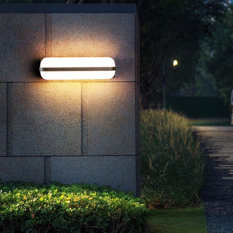 LED Modern Wall Sconce Aluminum & Acrylic Cylinder Wall Lighting Fixture