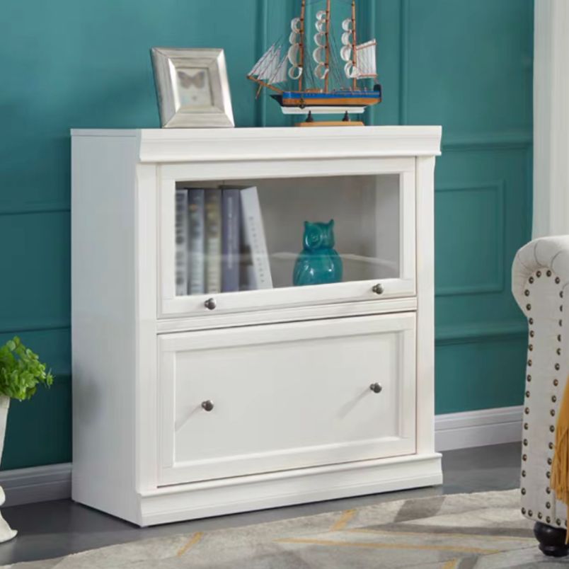 Libreria di barrister in legno con cassetto