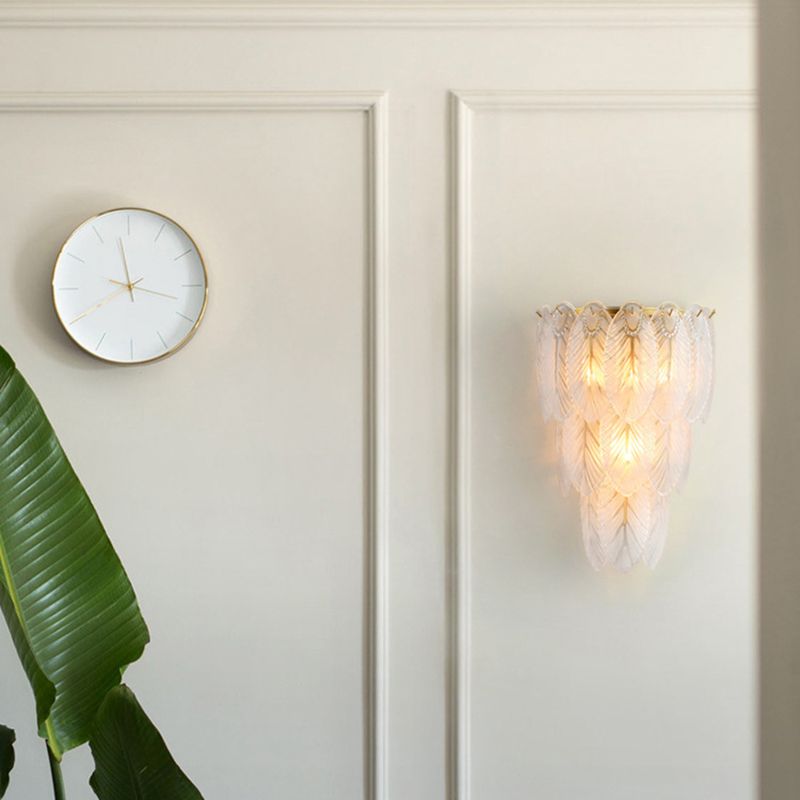 Geometric Sconce Light Fixture Modern Crystal Wall Light for Bedroom