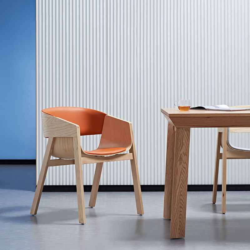 Traditional Wood Dining Arm Chairs Open Back Dining Side Chair