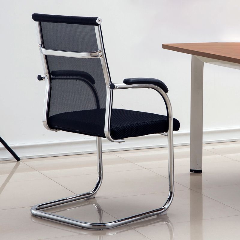 Medium/High Back Office Chair Metal Leg Mesh Back Sponge Cushion Office Chair