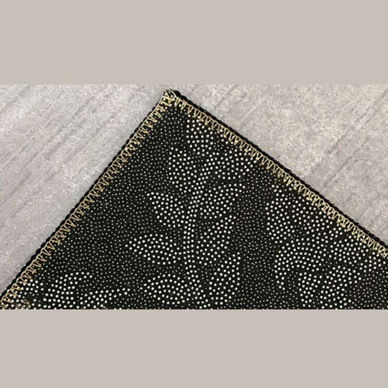 Blue Contemporary Area Rug Polyester Abstract Carpet Non-Split Backing Rug for Home Decor