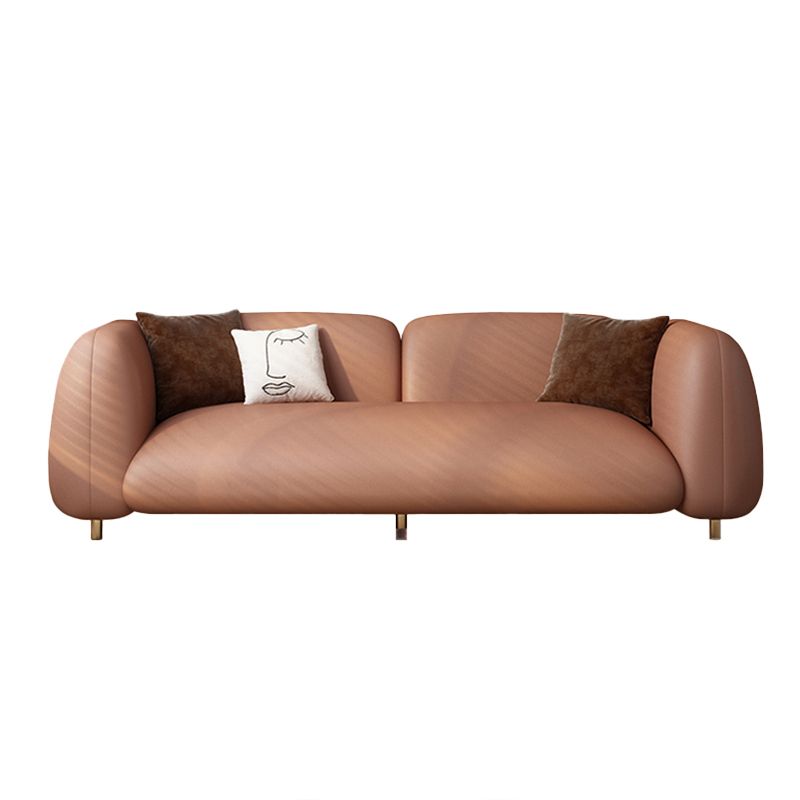 Contemporary Tight Back Standard Settee Tuxedo Arm Sofa for Living Room