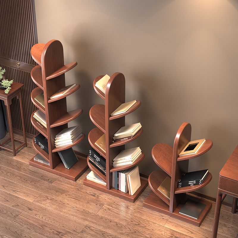 Nordic Style Open Back Bookshelf Wooden Bookcase for Study Room