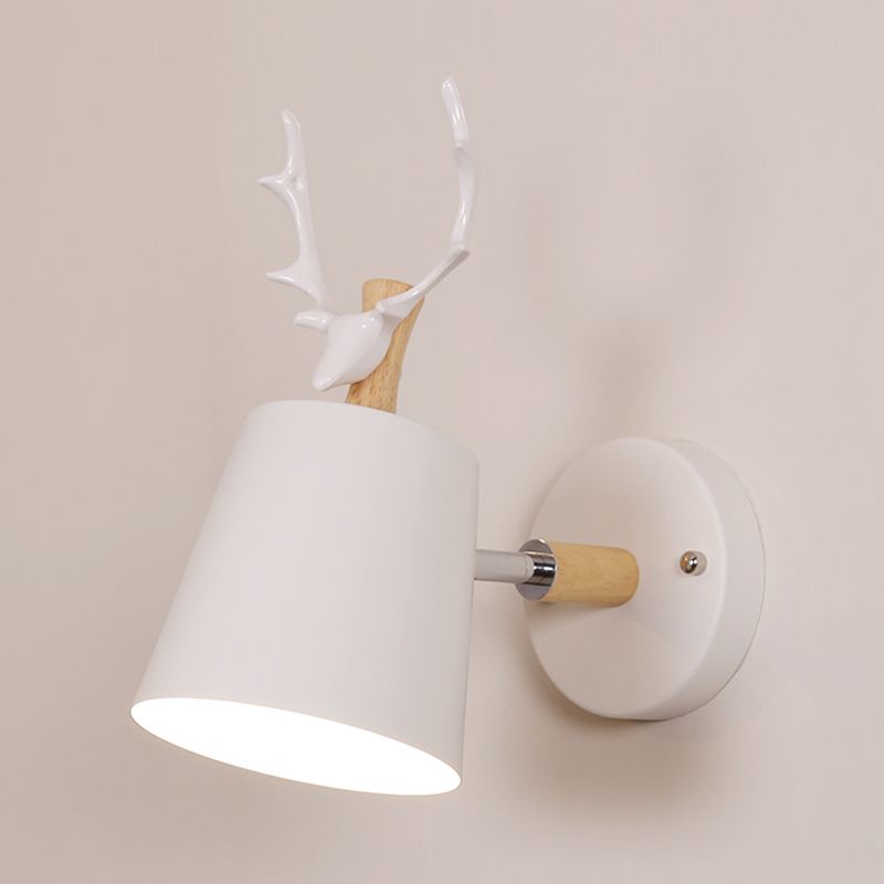 Modern Style Cylinder Sconce Light Fixtures Metal 1 Light Wall Mounted Lamps