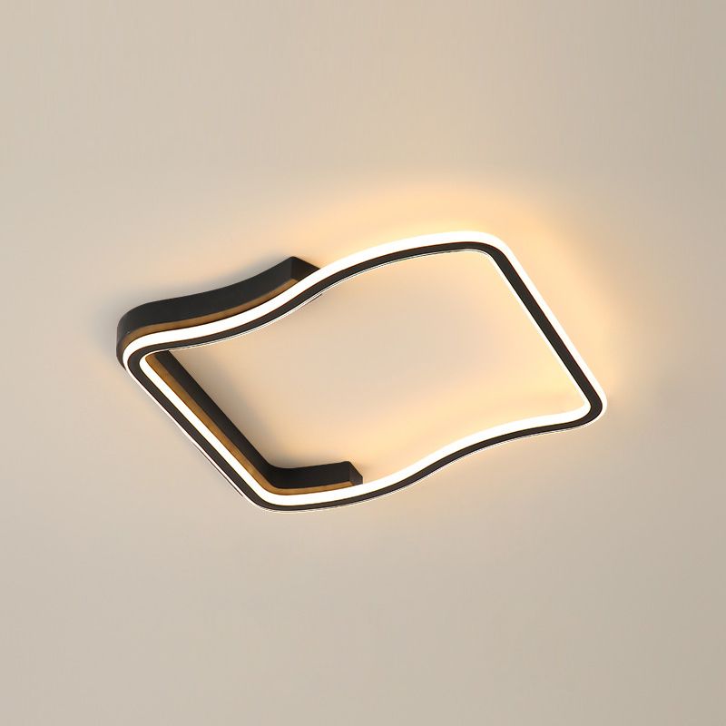 Quadratische Metall Deckenleuchte Einfachheit LED Deckenbeleuchtung