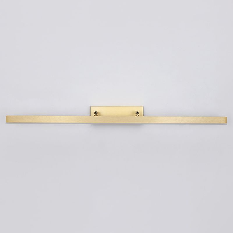 Light Luxury Style Metal Vanity Mirror Light Rectangle Led Vanity Lamp for Shower Room