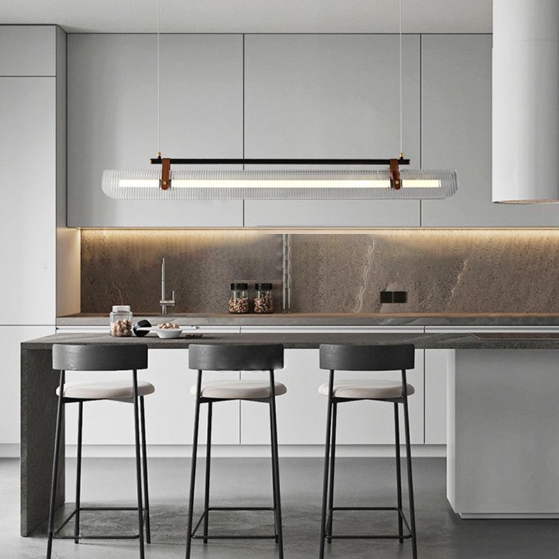 Modern LED Ceiling Light Golden/Black Kitchen Island Lighting for Dining Room