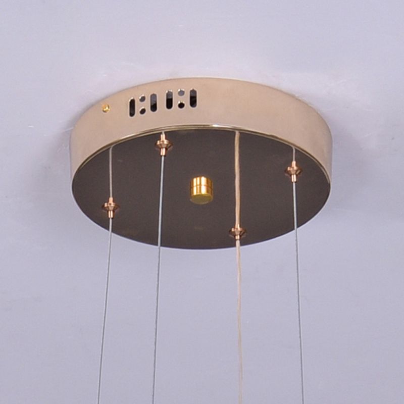 Luces de techo colgantes de metal modernas Candelera colgante lineal para sala de estar