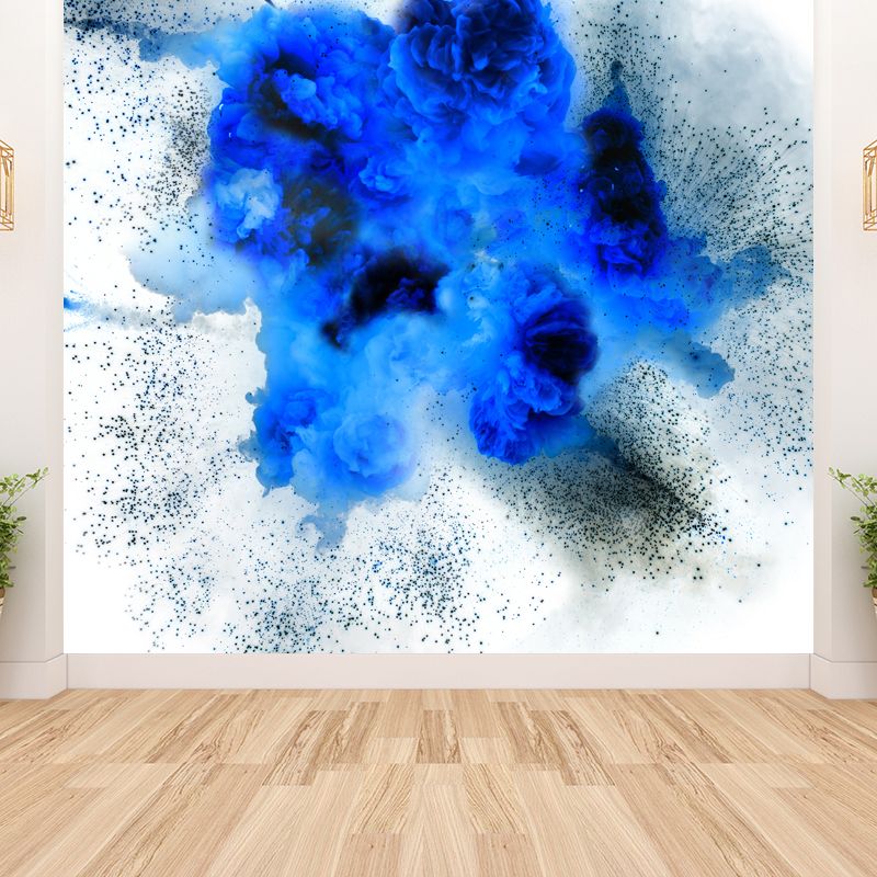 Waterproof Rainbow Explosion Wall Mural Modern Non-Woven Wall Covering, Personalized Size