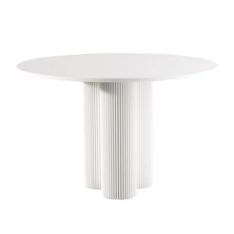 Modern Pine Wood Table for Restaurant Round Table with Pedestal Base