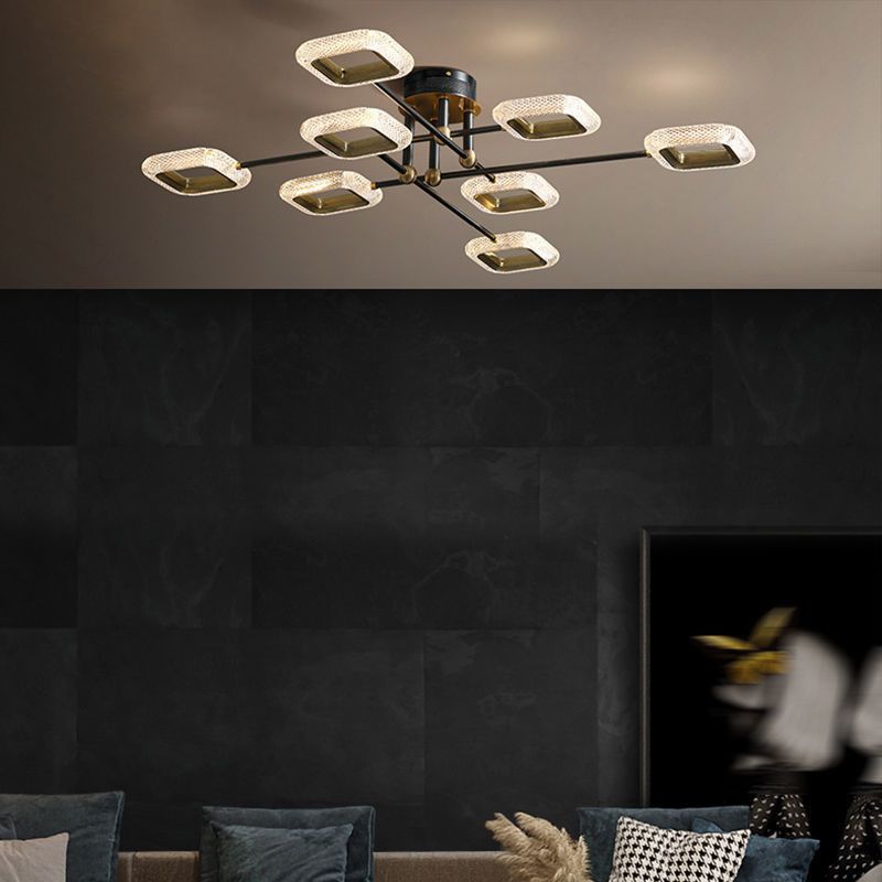 Modern Ceiling Lamp Minimalist LED Flush Mount Light Fixture for Bedroom