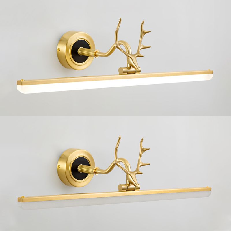 Metall lineare Schattenwandleuchten moderne 1 Kopfwandhalterung in Schwarz