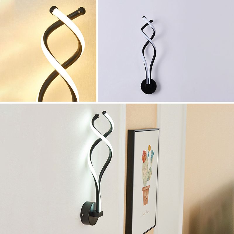 Modern Minimalist Style Linear Wall Sconce Lighting Acrylic Wall Mount Light for Living Room