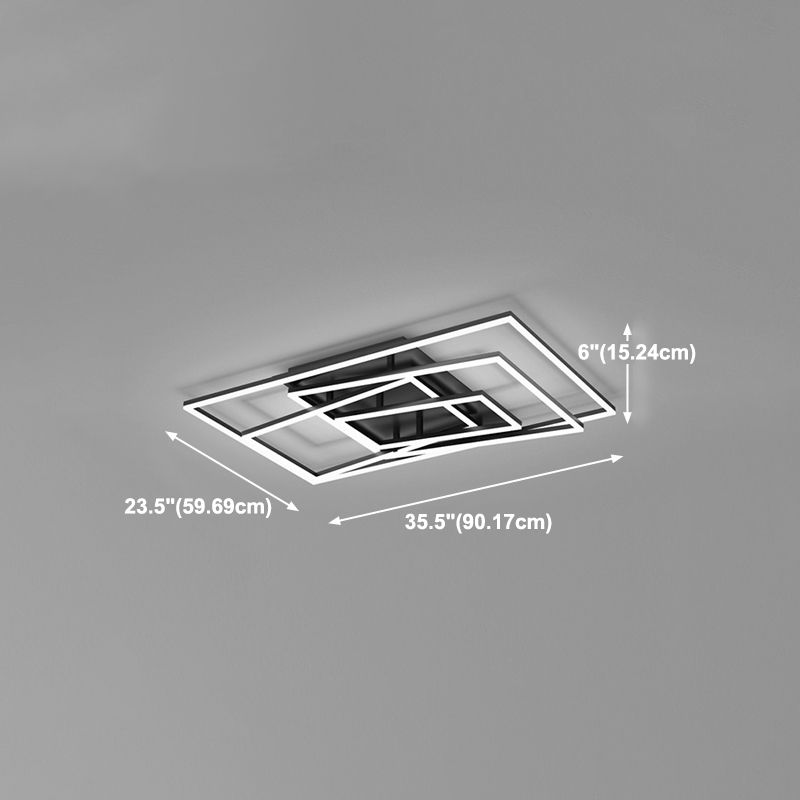 Lampada a filo contemporaneo geometrico 4 lampade a filo in metallo in metallo in nero