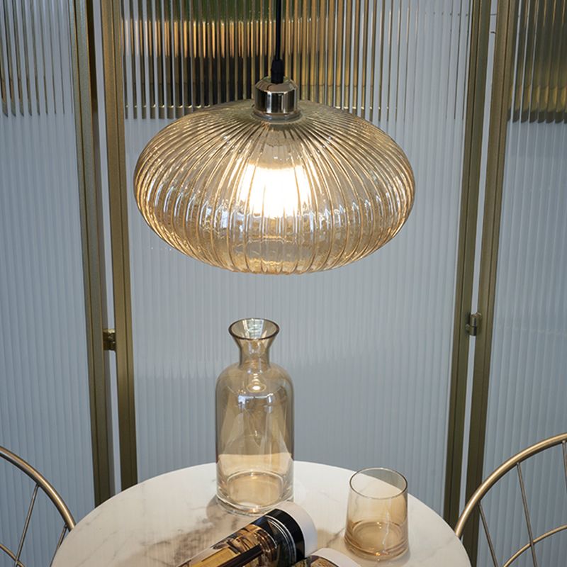 Modern Style Glass Hanging Light Household Simple Pendent Lighting Fixture for Living Room
