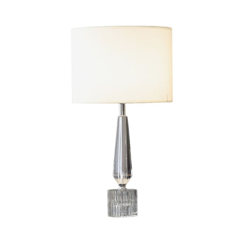 Lámpara de mesa de batería Lámpara contemporánea K9 Crystal 1 Head White Night Lighting para sala de estar