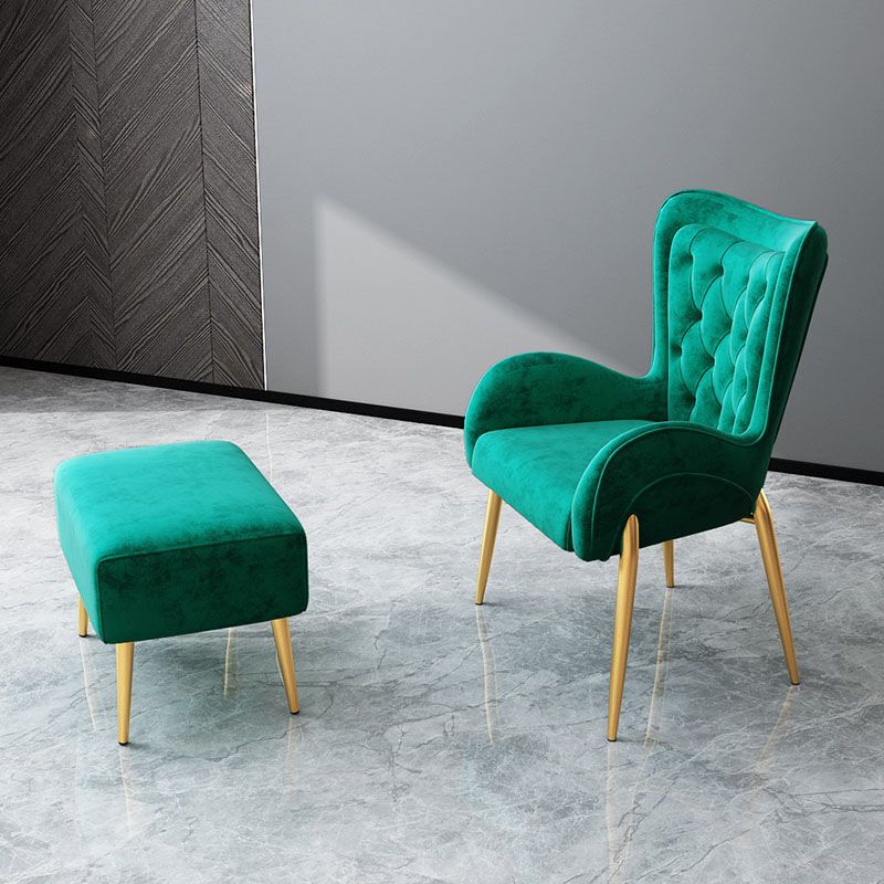 Nordic Style Metal Dining Chairs Upholstered Side Chair for Restaurant Use