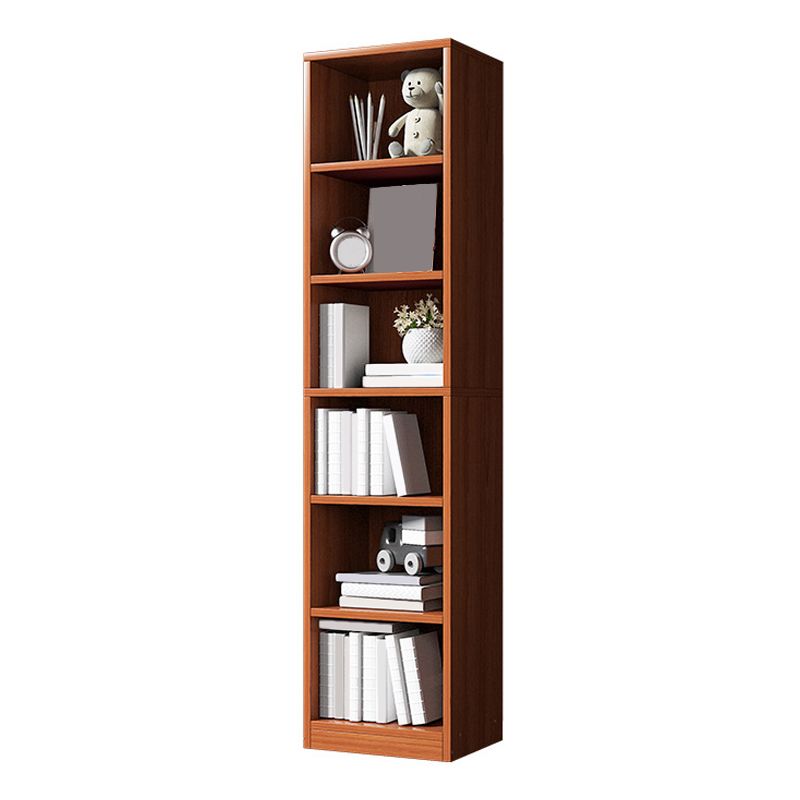 Modern Corner Wooden Shelf Bookcase Closed Back Book Shelf for Study Room