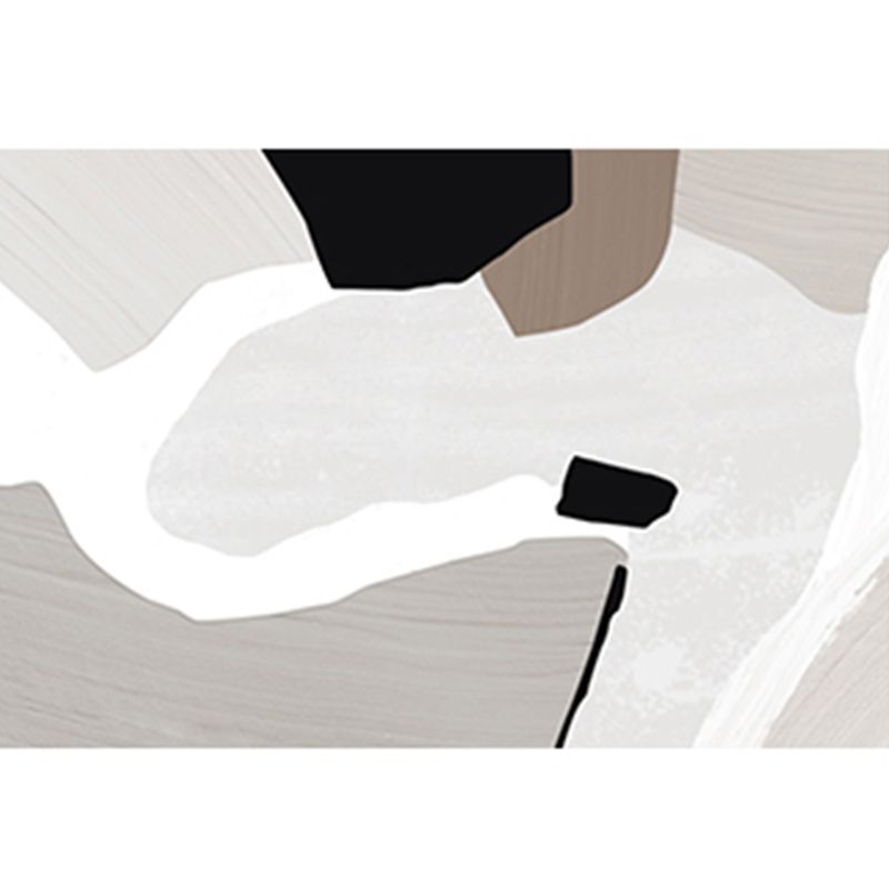 Tapis Simple en Polyester, ton blanc, bloc de couleur abstrait, résistant aux taches, pour la décoration de la maison
