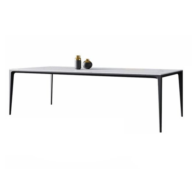Industrial Standard Rectangle Dining Table Sintered Stone Top Dining Table for Kitchen